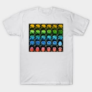 Coloured MRI scans of a healthy human brain (P332/0331) T-Shirt